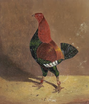 Fighting Cocks (1829) painting in high | Free Photo Illustration - rawpixel