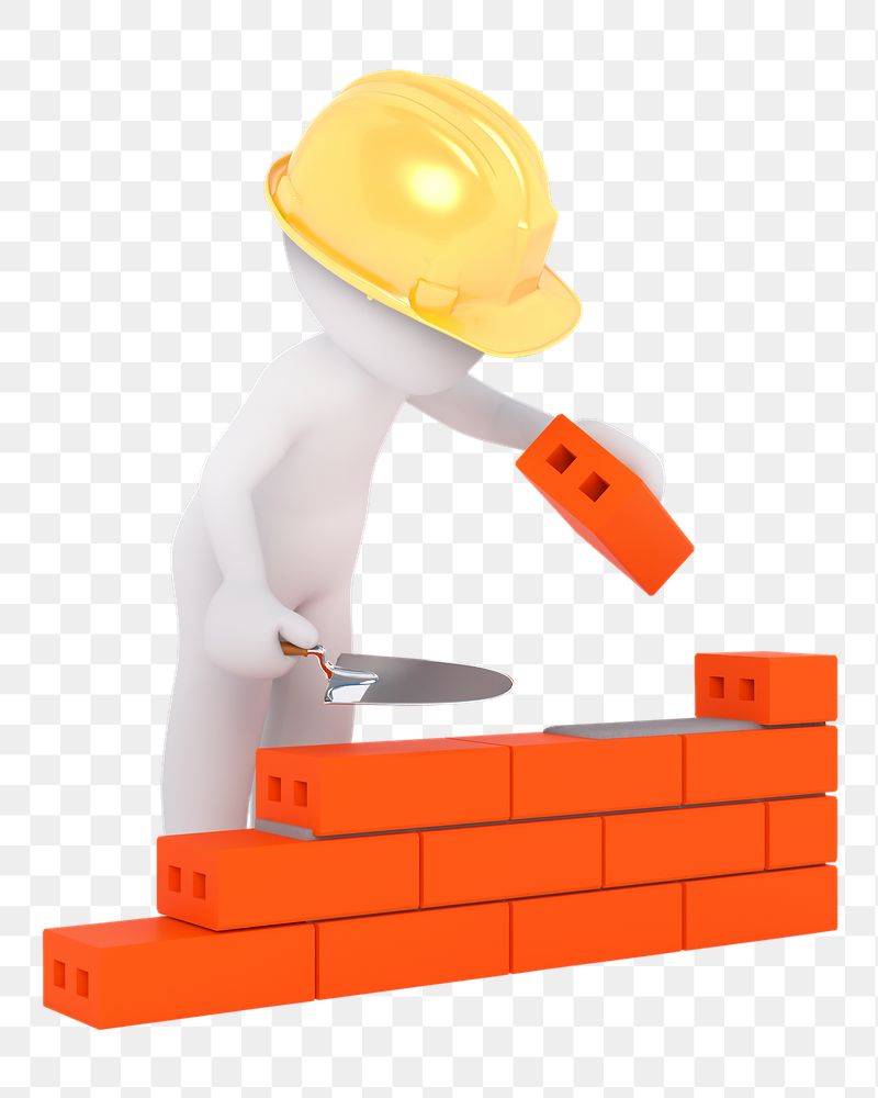Figure building brick wall png | Free PNG - rawpixel
