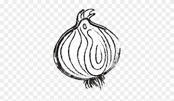 Figure Fresh Onion Natural Vegetable Nutrition - Line Art