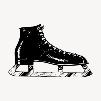 Figure skates drawing, vintage shoes | Free Vector - rawpixel