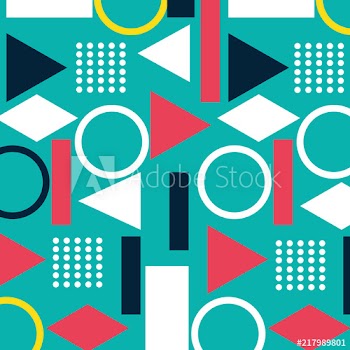 figures geometrics and colors background