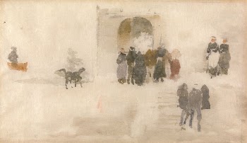 Figures Outside a Doorway, possibly | Free Photo - rawpixel