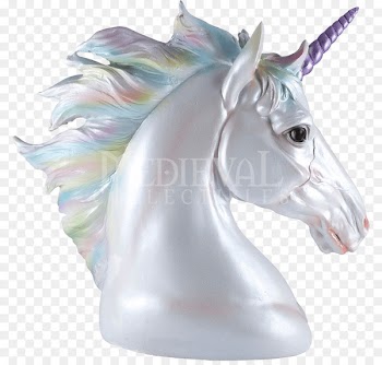 Figurine Bust Unicorn Statue Polyresin - unicorn 