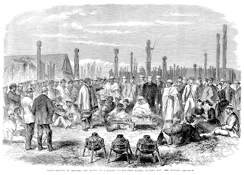 File:1863 Meeting of Settlers and Maoris at Hawke's Bay, New ...