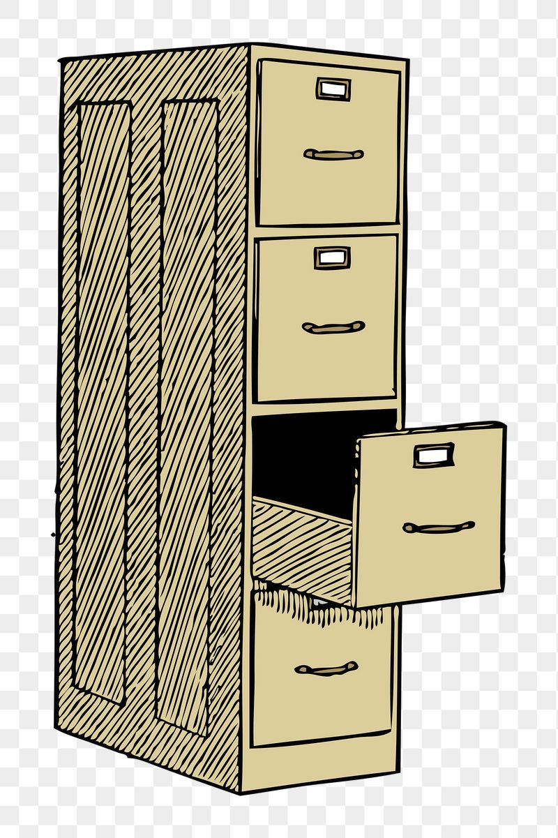 File cabinet png sticker, office | Free PNG - rawpixel