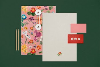 File folder, botanical design, remix | Free Photo - rawpixel