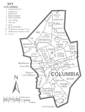 File:Map of Columbia County, Pennsylvania.png - Wikimedia Commons