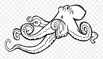 File Octopus Clipart Svg Mediamons - Octopus Clipart Black And ...