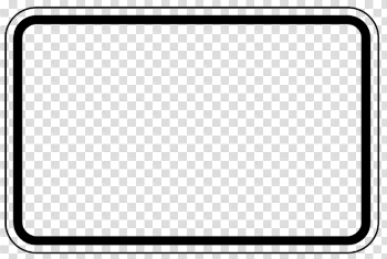 File:Road sign frame, black & white, horizontal, empty, silhouette ...