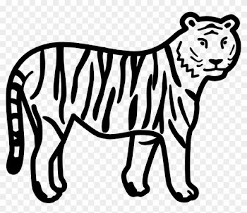 File - Tiger Clipart - Svg - Tiger Clipart Black And White