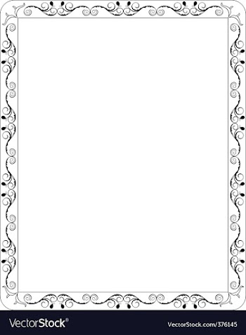  					Filigree border vector&nbsp;image														