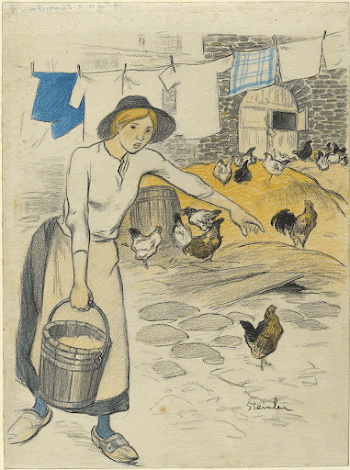 Fille de Ferme (1896) print | Free Photo - rawpixel