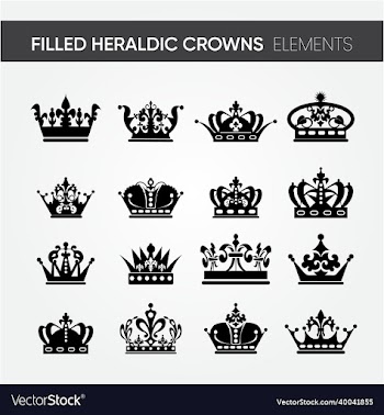 filled heraldic crowns elements