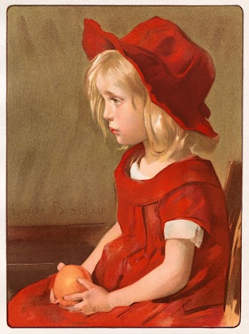 Fillette &agrave; l'Orange (1899) by Louise | Free Photo Illustration - rawpixel