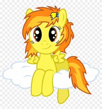 Filly Spitfire On Cloud By Mactavish1996 By Mactavish1996 - Mlp Filly Spitfire
