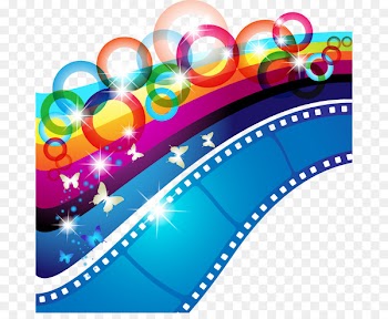 Film frame Filmstrip Royalty-free - Color Fantasy circle butterfly pattern 
