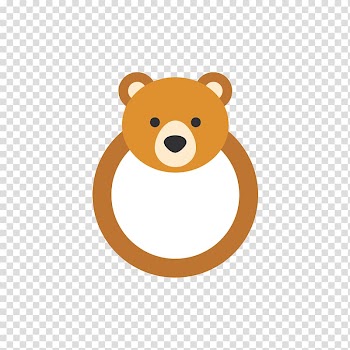 Film frame frame Animal, Brown Bear Frame transparent background PNG clipart