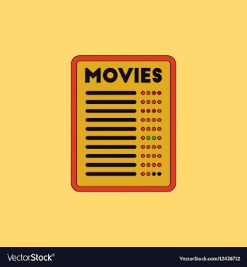 Film list in flat style moive vector image