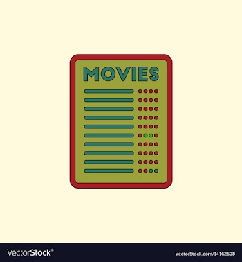 Film list in flat style moive vector image