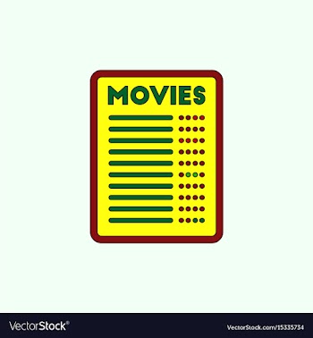 Film list in flat style moive vector image