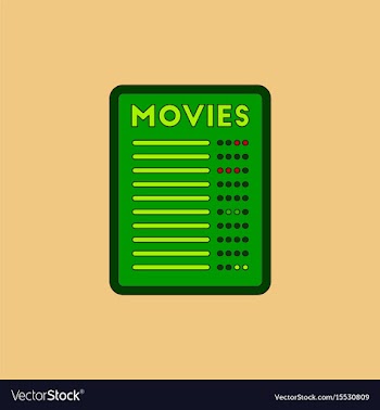 Film list in flat style moive vector image