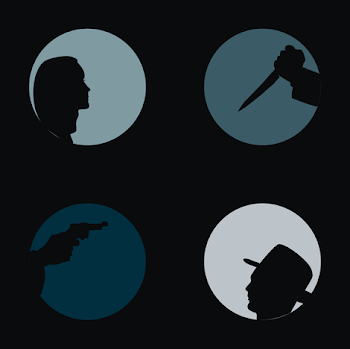 Film Noir Silhouette wallpaper - pennyroyal - Spoonflower