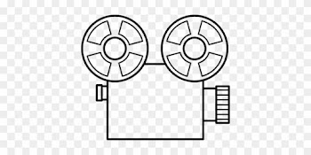 Film, Reel - Old Video Camera Drawing