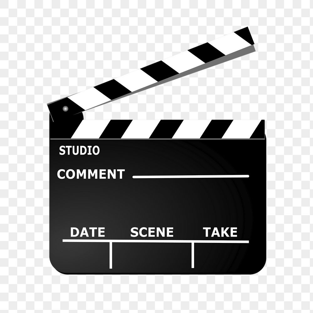 Film slate png sticker, object | Free PNG - rawpixel