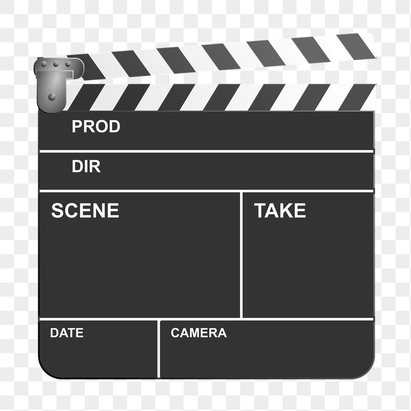 Film slate png sticker, transparent | Free PNG - rawpixel
