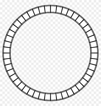 Film Strip Circle Frame - Blank Cipher Wheel Template