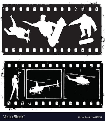 Film strip grunge vector image