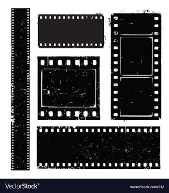 Film strip grunge vector image