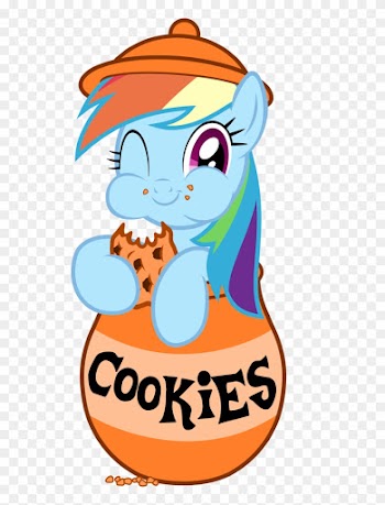 Filpapersoul, Cookie, Cookie Jar, Cookie Jar Pony, - Mlp Rainbow Dash Cookie