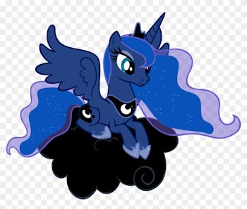Fim Princess Luna On Cloud By Bodmaniac - Mlp Princess Luna Vector