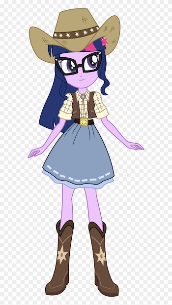 Fim/twilight Sparkle Hasbro Original From Screenshot - Equestria Girls Cowgirl