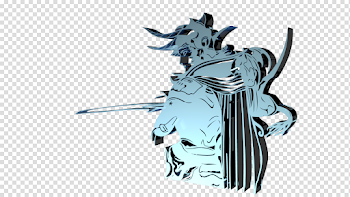 Final Fantasy 1-10 logos rendered as semi-transparent, colored ...