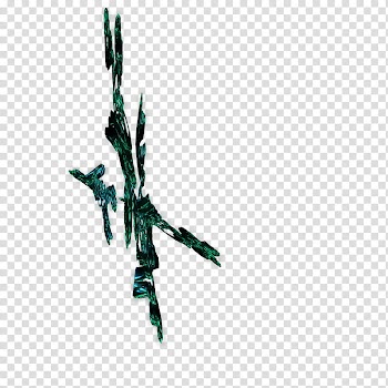 Final SciFi Render, green and black abstract painting transparent background PNG clipart