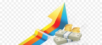 Finance Bank Money - Dollar gold colored arrows 