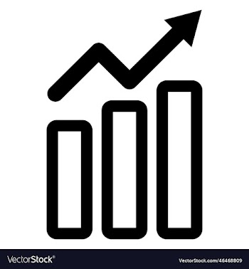 finance growth icon growing graph icon