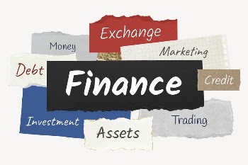 Finance word, colorful ripped paper | Free PSD - rawpixel