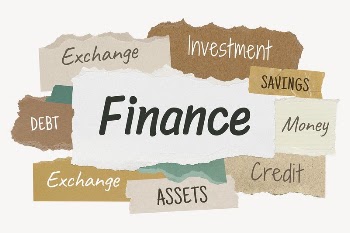 Finance word, ripped paper typography | Free PSD - rawpixel