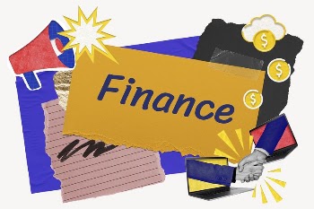 Finance word typography, colorful business | Free PSD - rawpixel