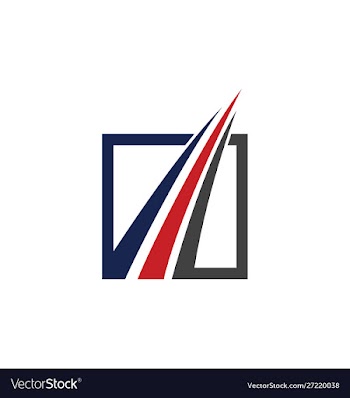 Financial accounting logo financial advisors logo vector image