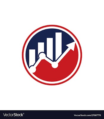Financial accounting logo financial logo vector image