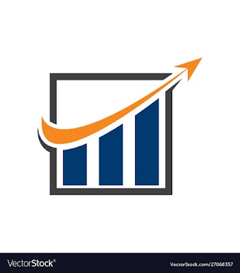 Financial accounting logo financial logo vector image