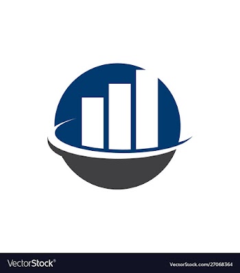 Financial accounting logo financial logo vector image