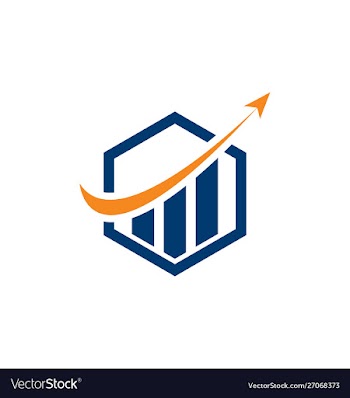 Financial accounting logo financial logo vector image