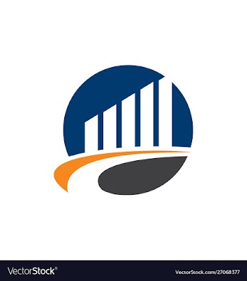 Financial accounting logo financial logo vector image