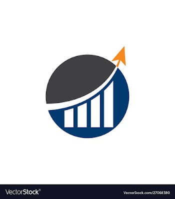 Financial accounting logo financial logo vector image