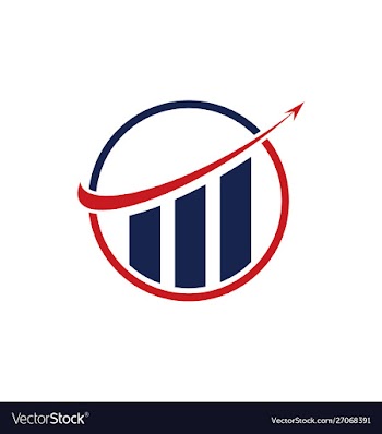 Financial accounting logo financial logo vector image